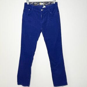 Boden Royal Blue Straight Leg Corduroy Dress Pants - Kids US 16Y R